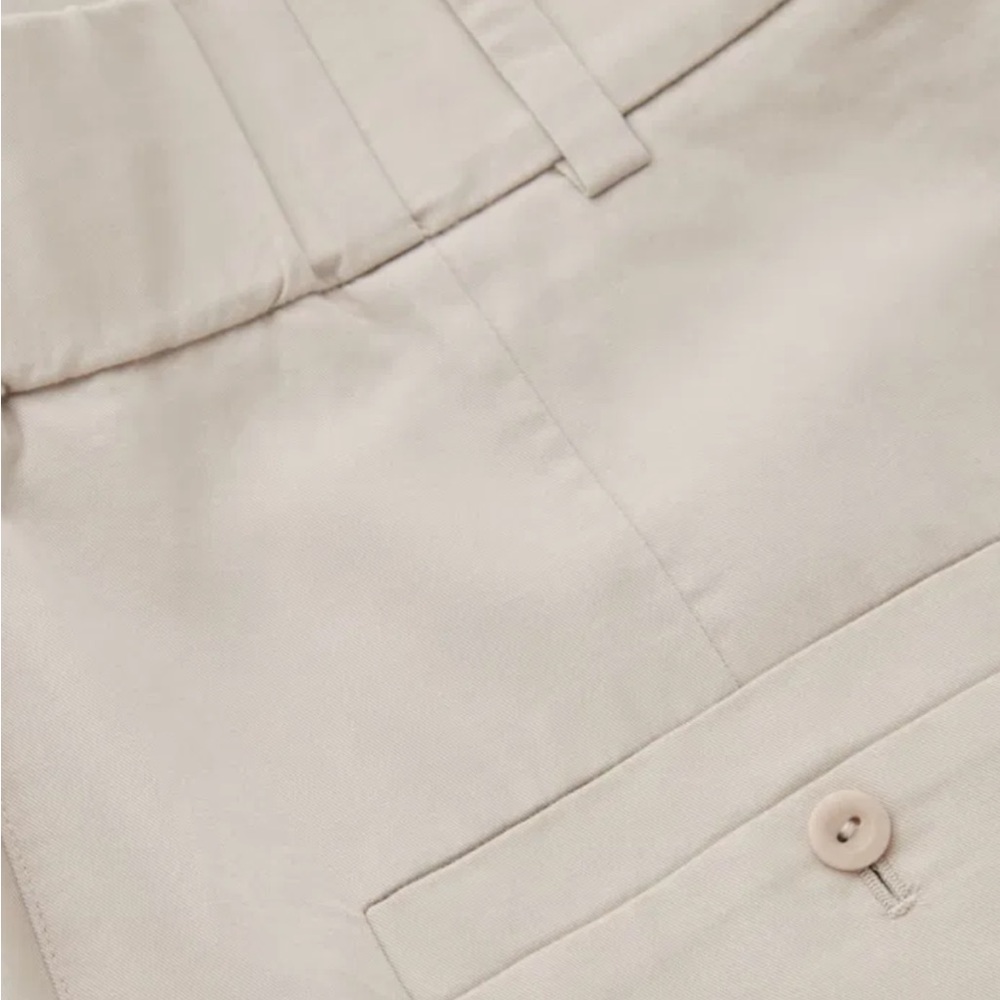 (NWT) COS PLEATED BARREL-LEG CHINOS Beige - Picture 6 of 14
